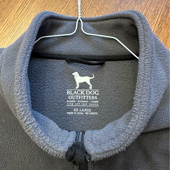 Black Dog Outfitters Fleece Vest Size XXL Gray - Picture 3 of 6